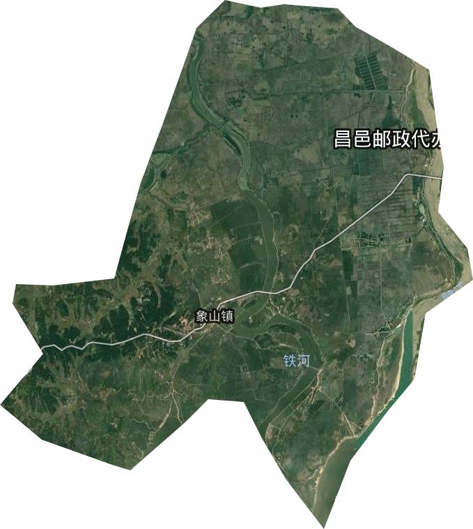 象山镇卫星图