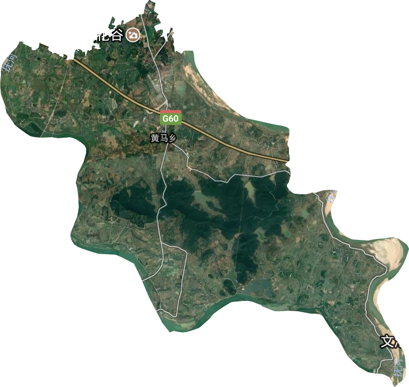 黄马乡卫星图
