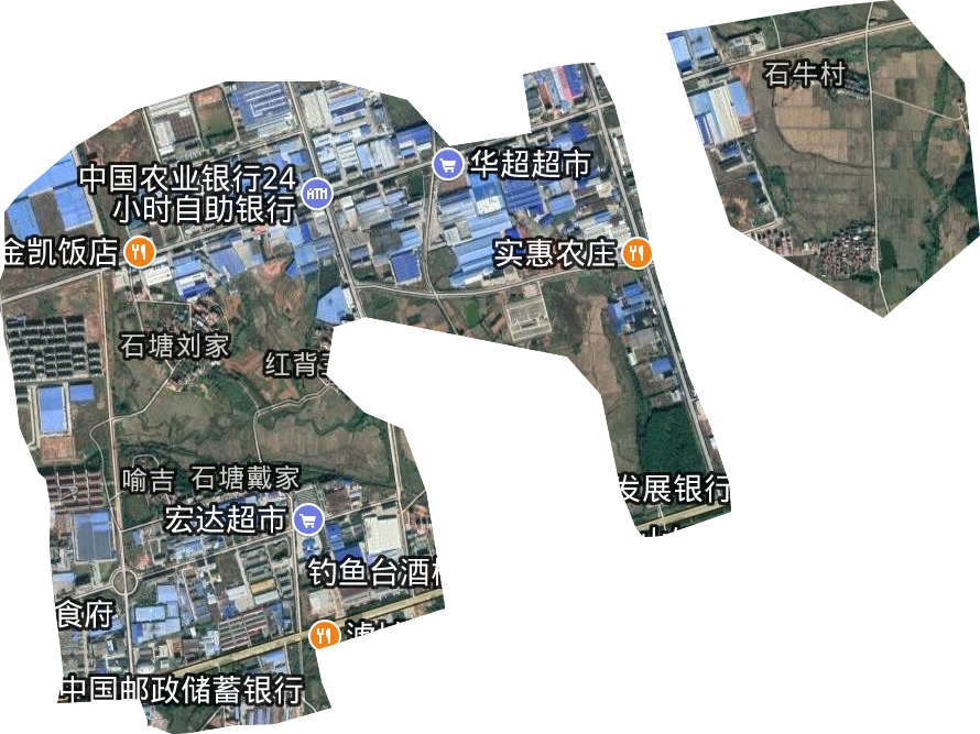 江西安义工业园区卫星图