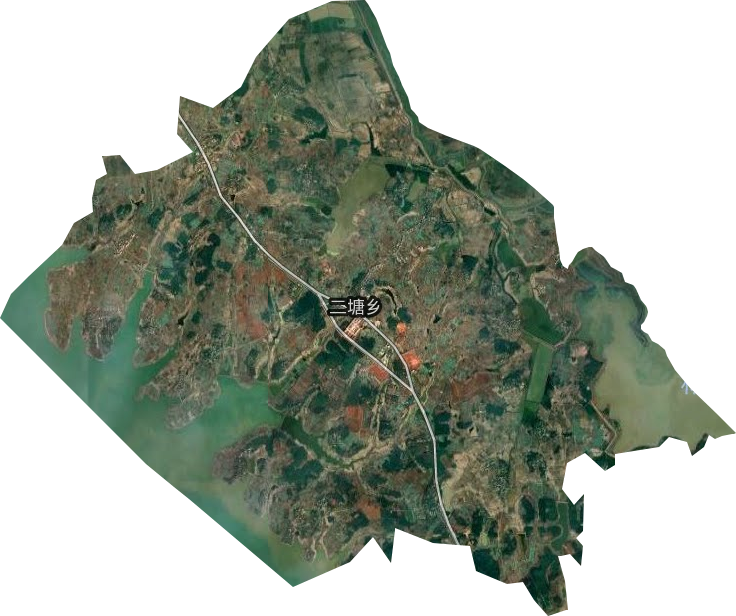 二塘乡卫星图