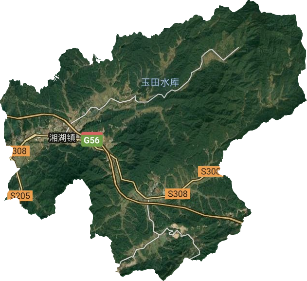 湘湖镇卫星图