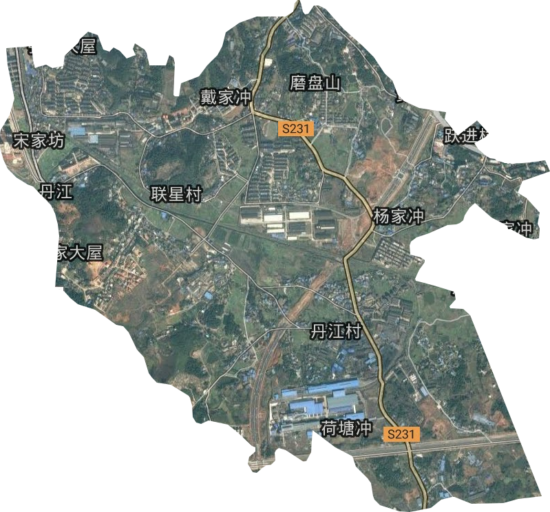 丹江街街道卫星图