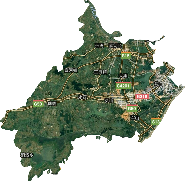 蔡甸区卫星图