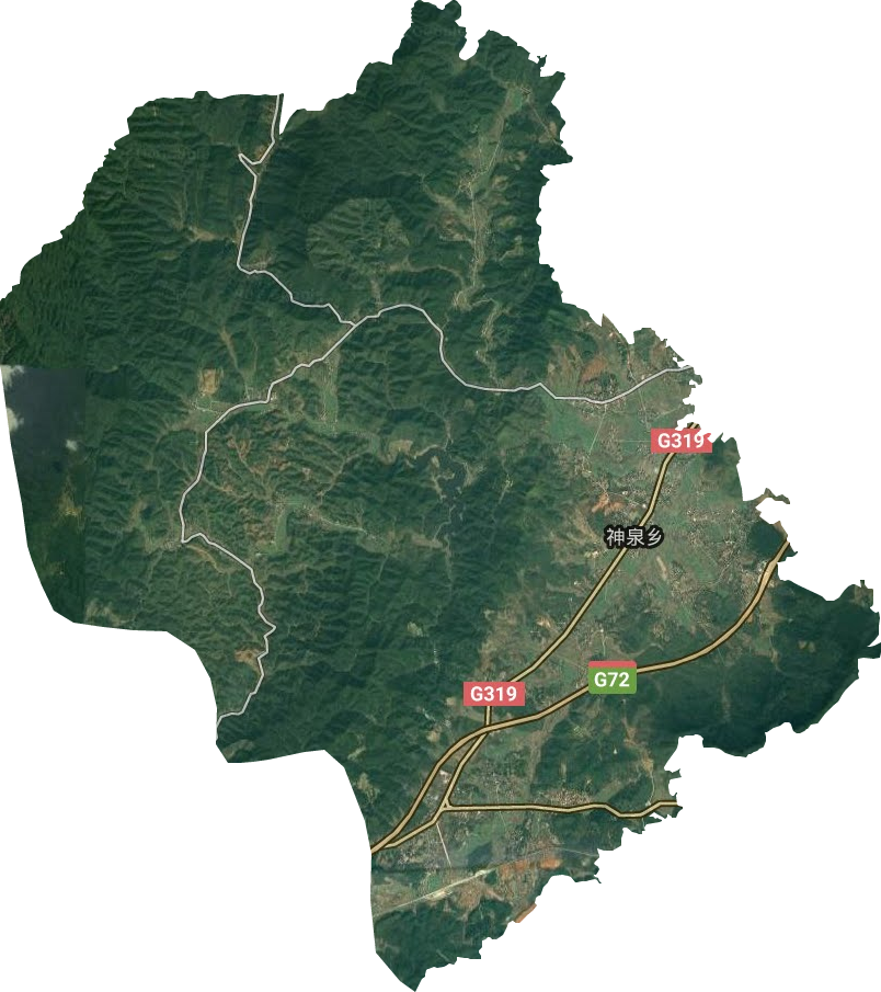 神泉乡卫星图