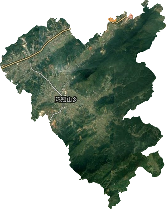 鸡冠山乡卫星图