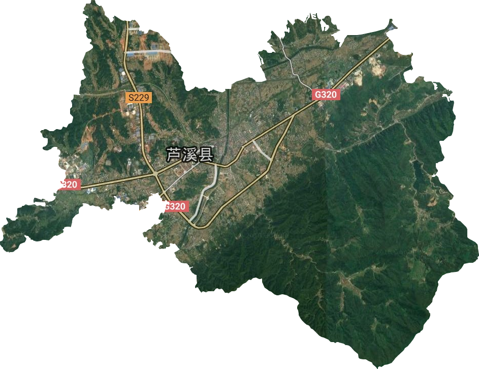 芦溪镇卫星图