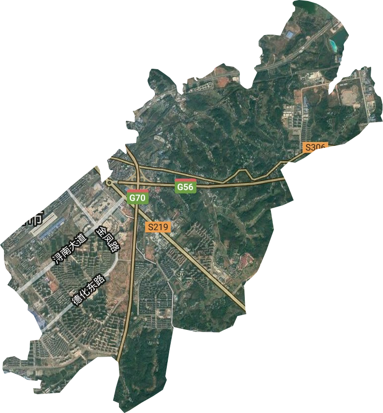 五里街道卫星图