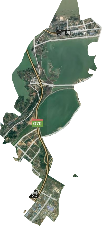 七里湖街道办事处（九江经济技术开发区）卫星图