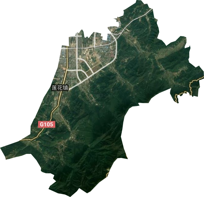 莲花镇卫星图