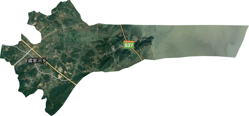 虞家河乡卫星图