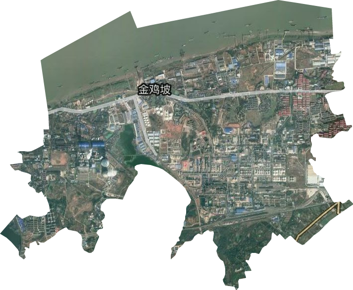 金鸡坡街道卫星图
