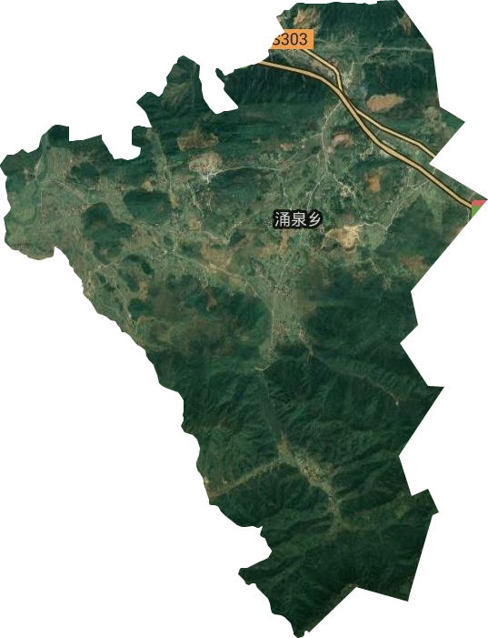 涌泉乡卫星图