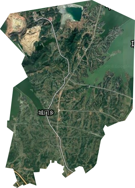 城门乡卫星图