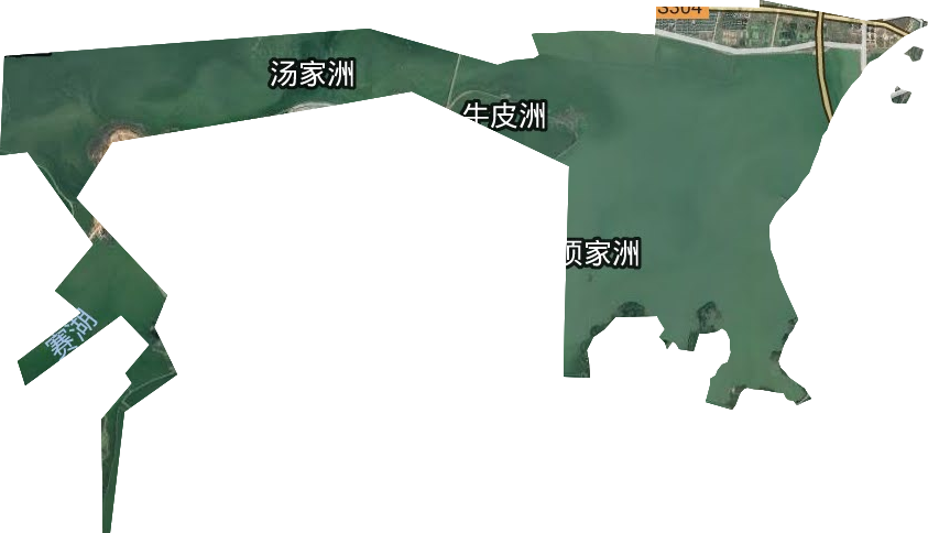 赛城湖水产场卫星图