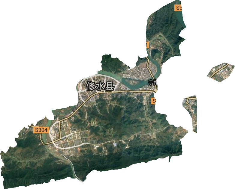 义宁镇卫星图