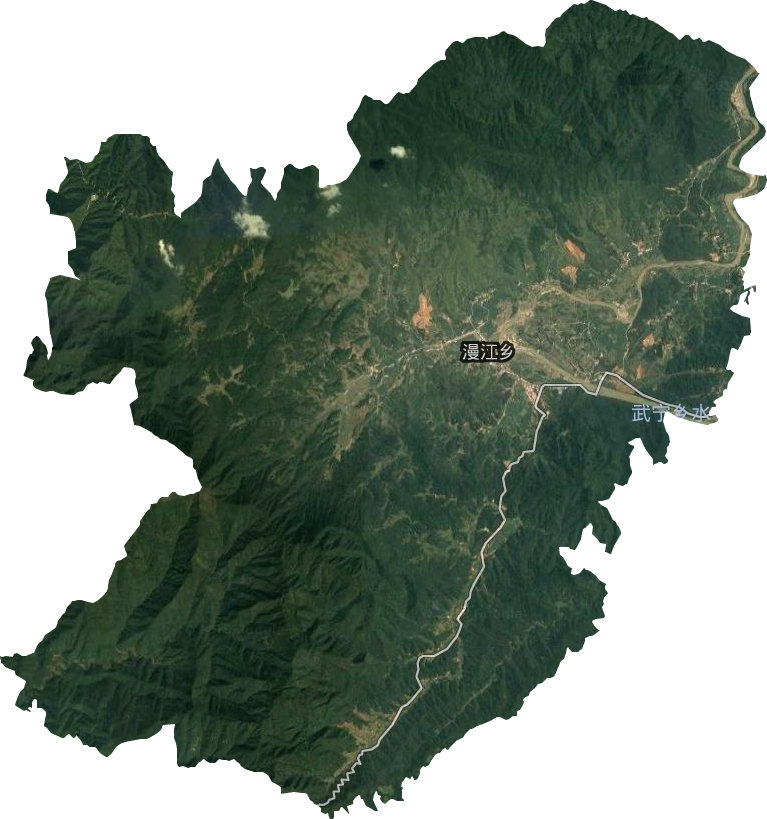 漫江乡卫星图