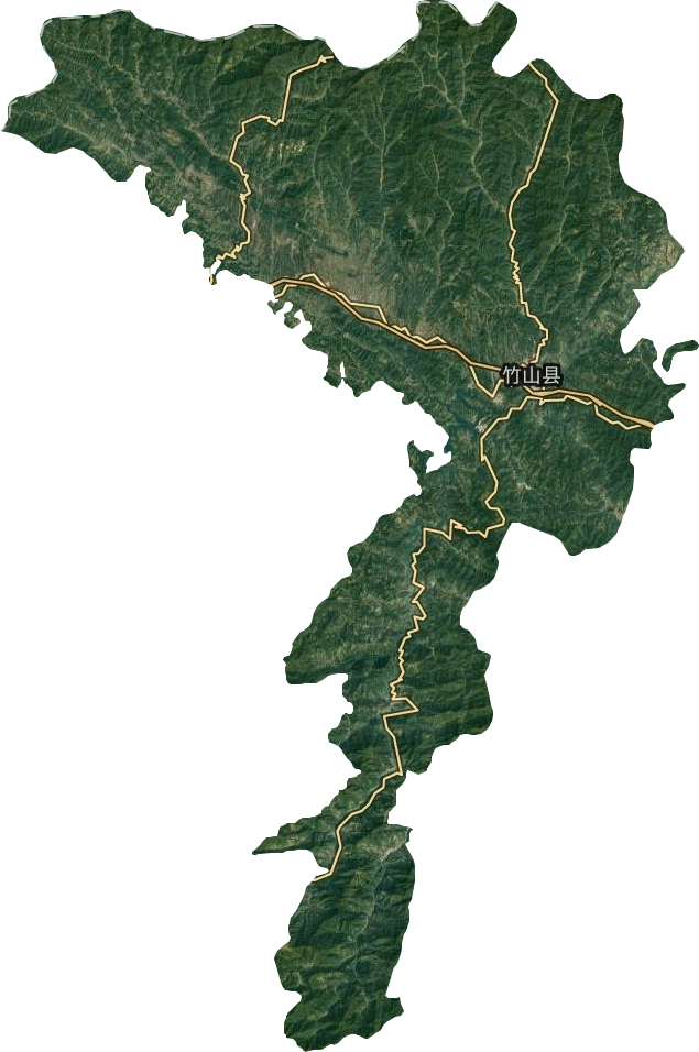 竹山县卫星图