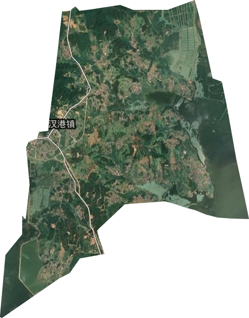 三汊港镇卫星图