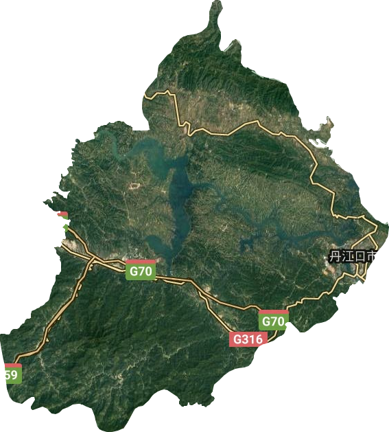 丹江口市卫星图