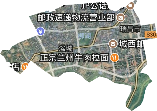 湓城街道卫星图