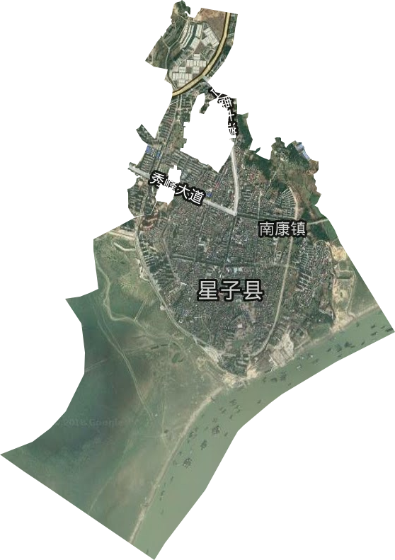 南康镇卫星图