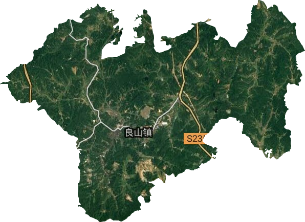 良山镇卫星图