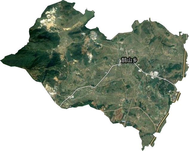 鹄山乡卫星图