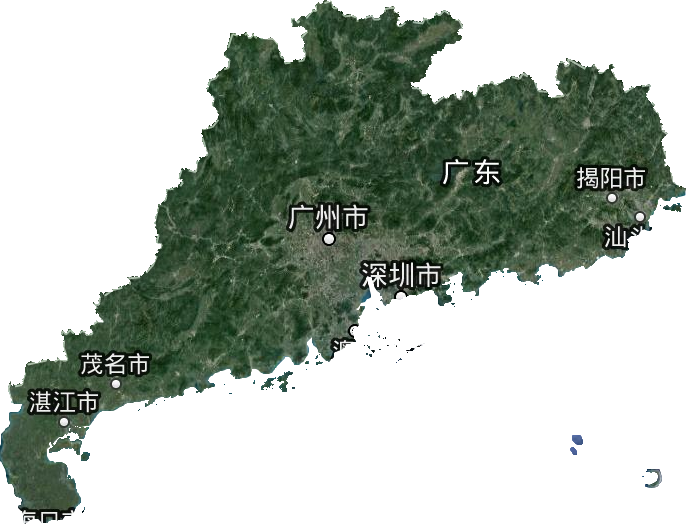 广东省卫星图