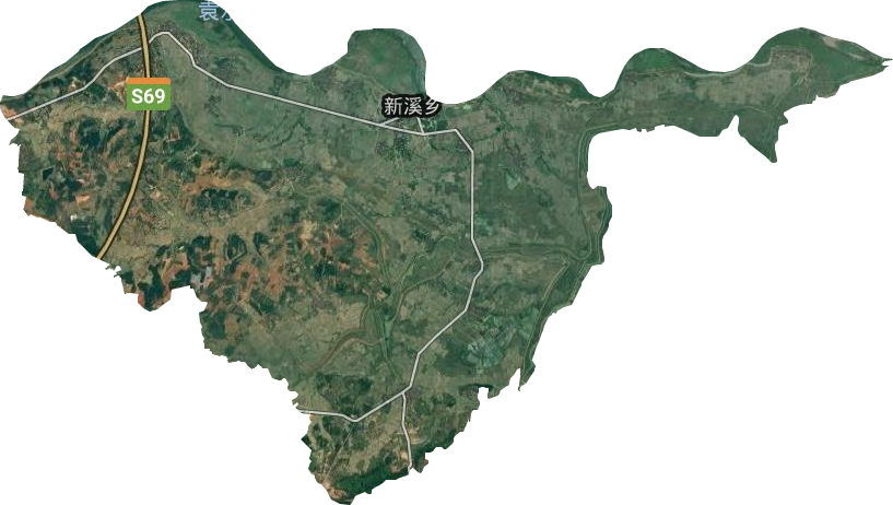 新溪乡卫星图