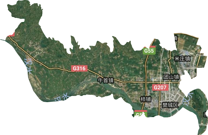 樊城区卫星图