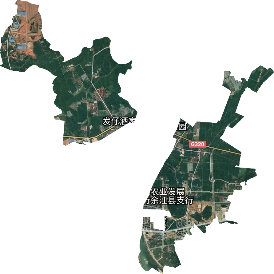 邓家埠水稻原种场卫星图