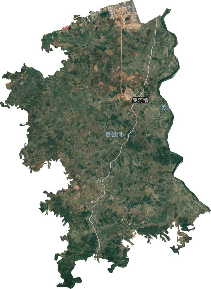 罗河镇卫星图