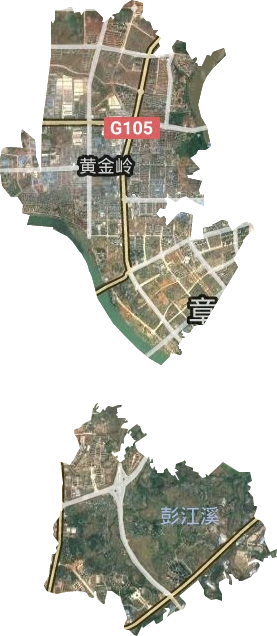黄金岭街道办事处（赣州经济技术开发区）卫星图