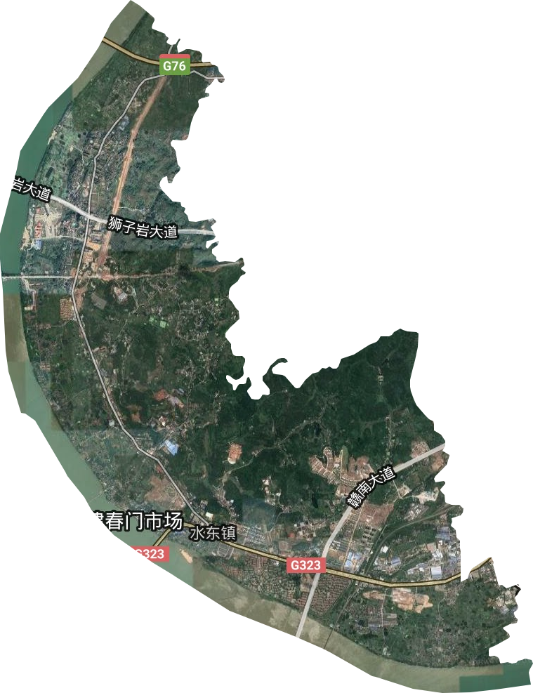 水东镇卫星图