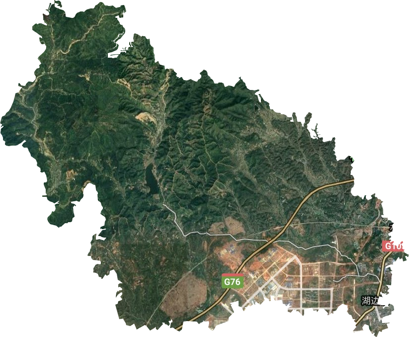 湖边镇（赣州经济技术开发区）卫星图