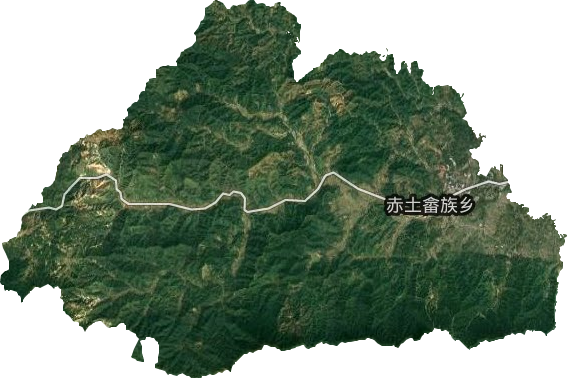 赤土畲族乡卫星图