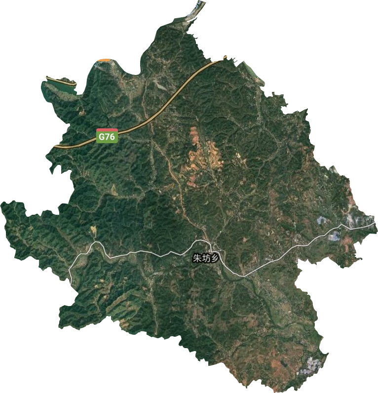 朱坊乡卫星图
