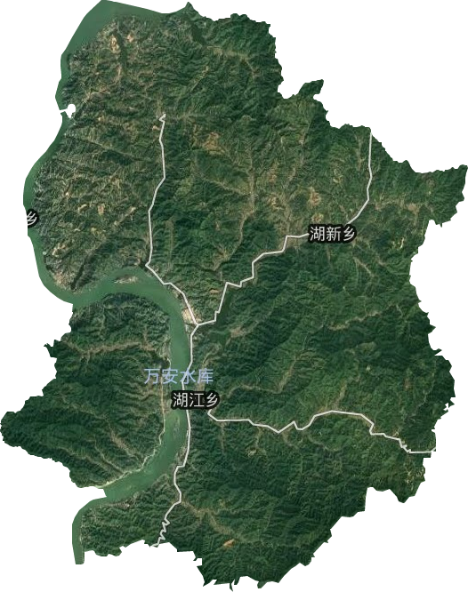 湖江镇卫星图
