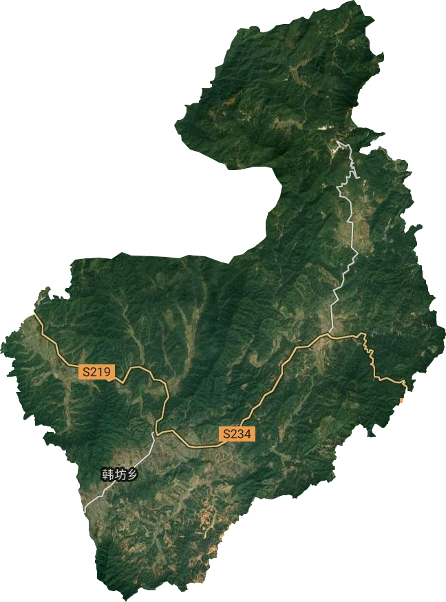 韩坊乡卫星图