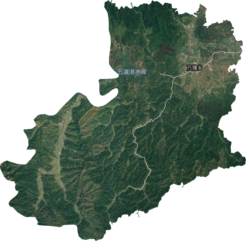 万隆乡卫星图