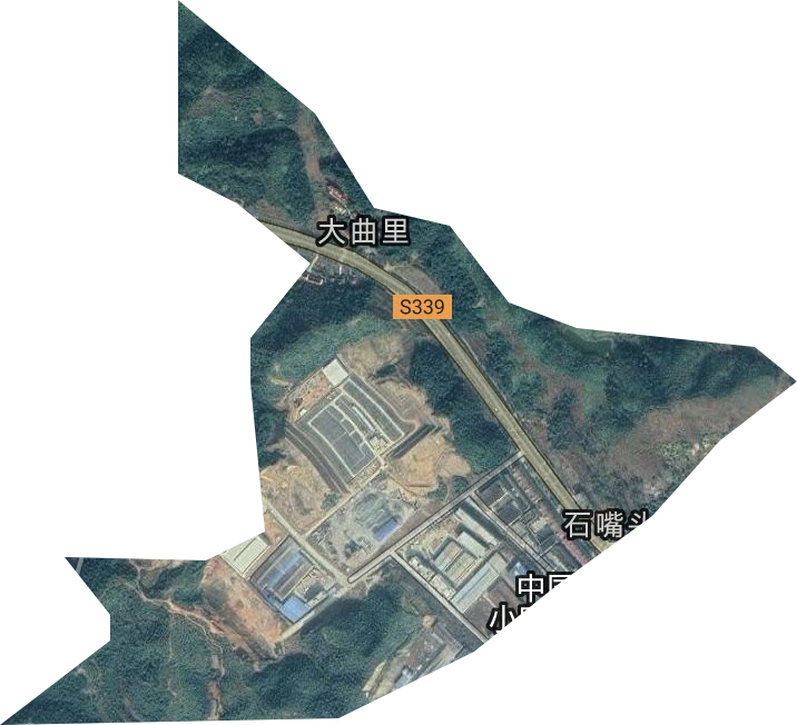 上犹县黄埠工业区卫星图