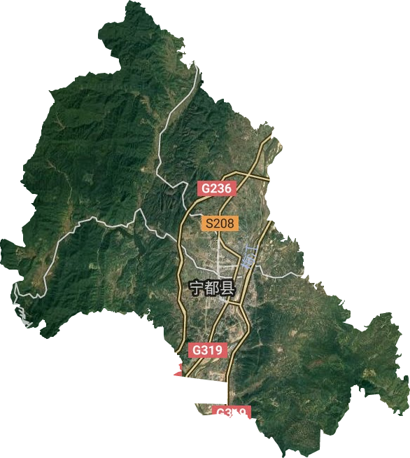 梅江镇卫星图