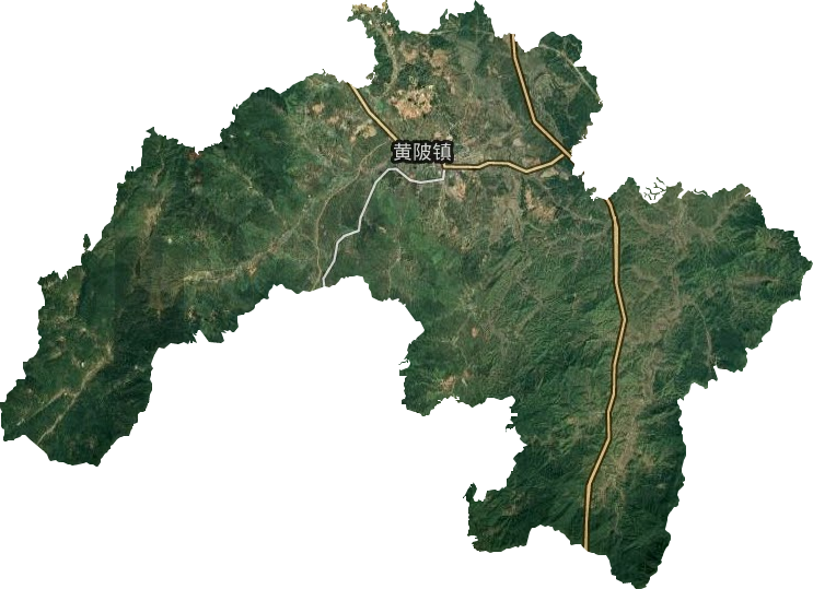 黄陂镇卫星图