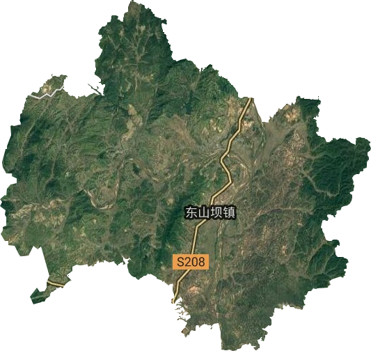 东山坝镇卫星图