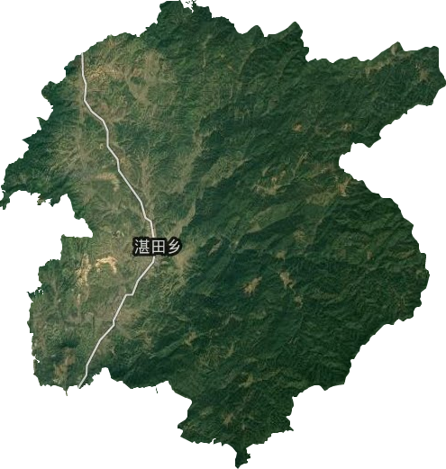 湛田乡卫星图