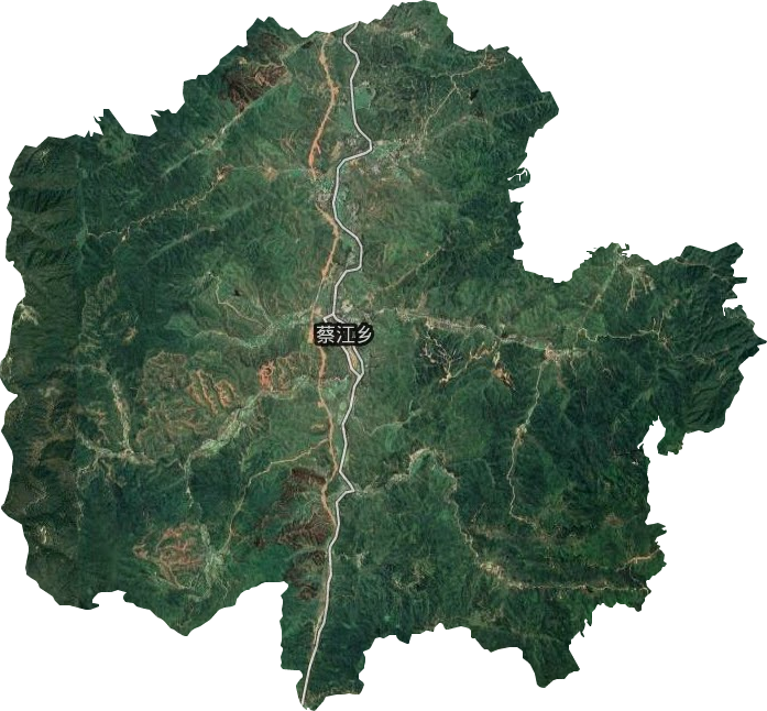 蔡江乡卫星图