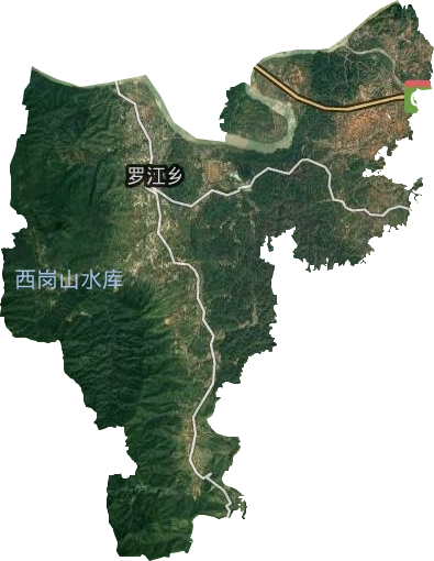 罗江乡卫星图