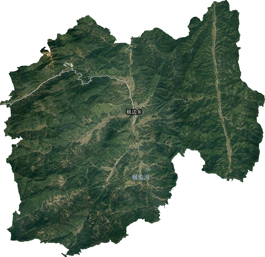 枫边乡卫星图