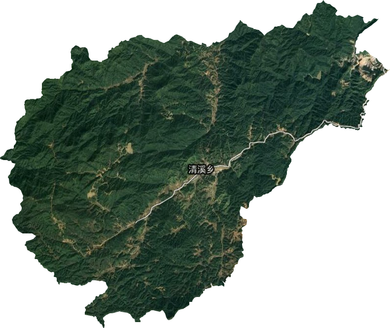 清溪乡卫星图