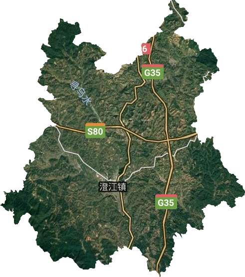 澄江镇卫星图
